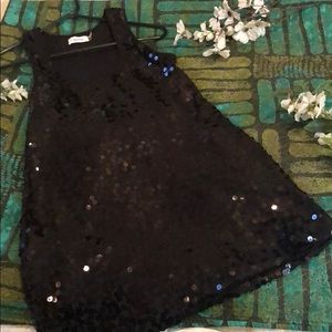 Calvin Klein black sequin dress. Size 4P